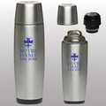 18 Oz Double Wall Curved Stainless Steel Thermal Bottle